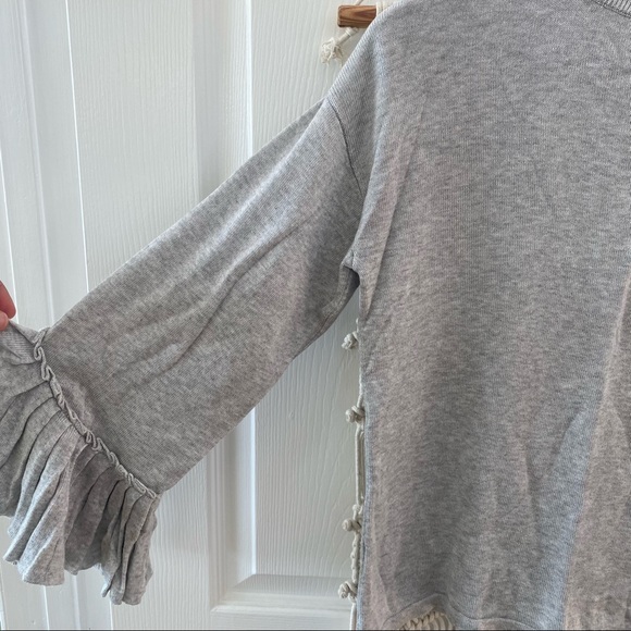 Mango Ruffle Sleeve Mockneck Sweater - Picture 4 of 5